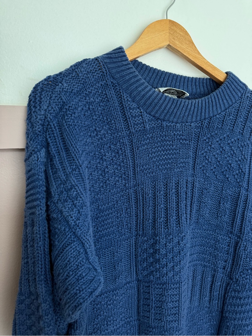 Y2K grandpa sweater vintage 100% cotton made in USA